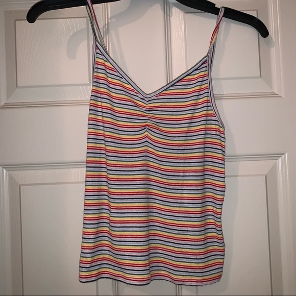 American Eagle Soft & Sexy Ribbed Tank in Rainbow - Picture 2 of 7